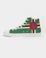 Dominica Flag Men's Hightop Canvas Shoe - Conscious Apparel Store