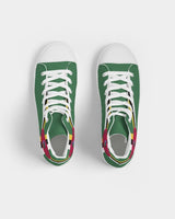 Dominica Flag Men's Hightop Canvas Shoe - Conscious Apparel Store