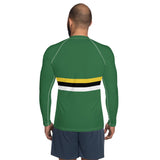 Dominica Flag Men's Rash Guard - Conscious Apparel Store