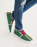 Dominica Flag Men's Slip-On Canvas Shoe - Conscious Apparel Store