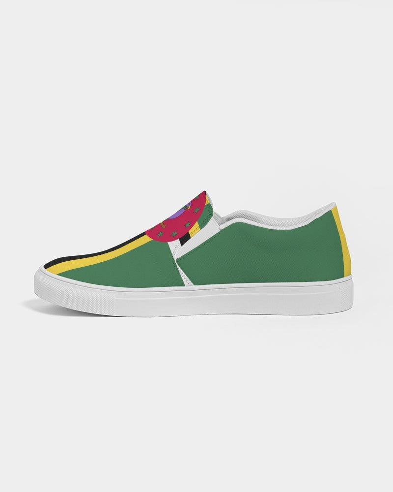 Dominica Flag Men's Slip-On Canvas Shoe - Conscious Apparel Store