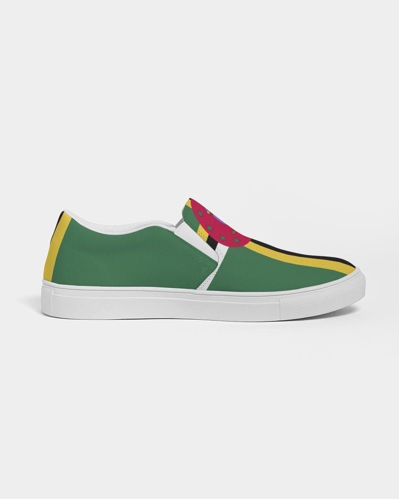 Dominica Flag Men's Slip-On Canvas Shoe - Conscious Apparel Store