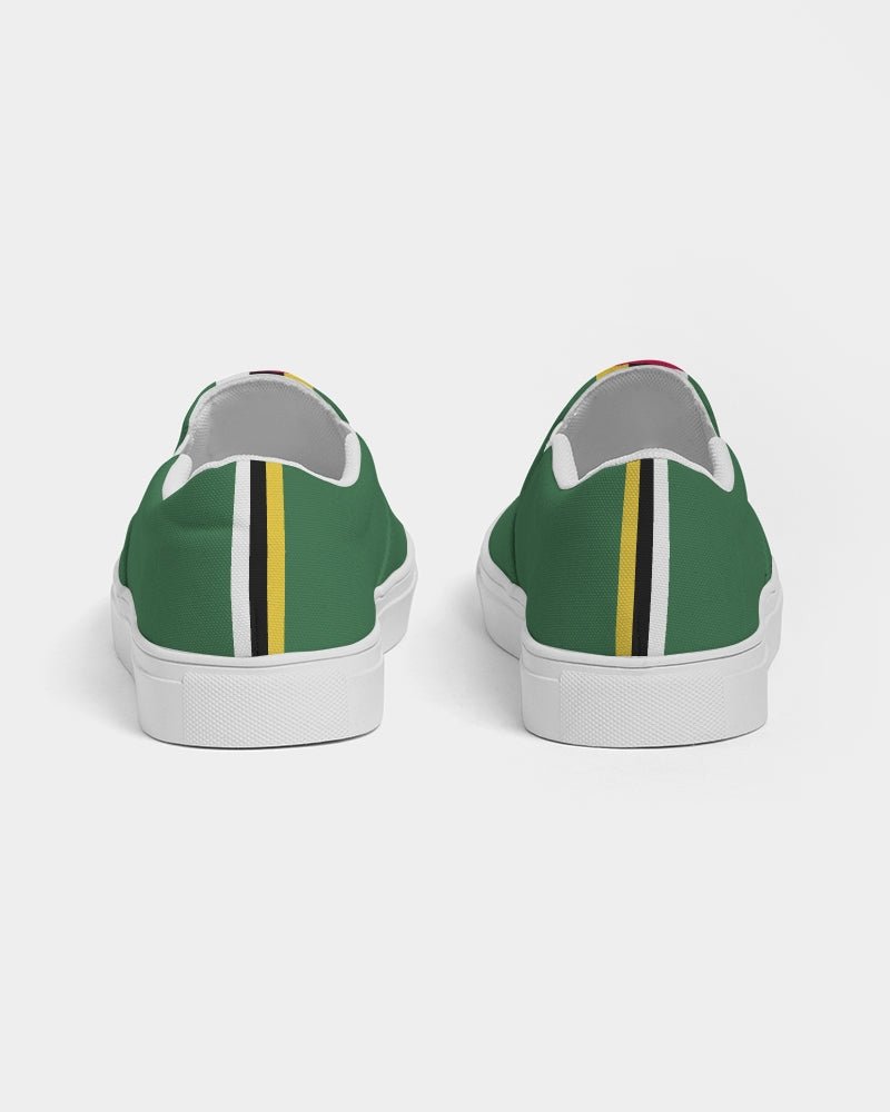 Dominica Flag Men's Slip-On Canvas Shoe - Conscious Apparel Store