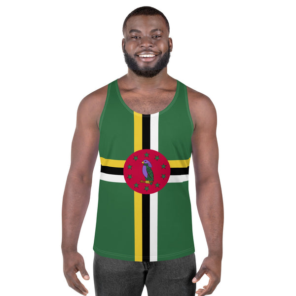 Dominica Flag Unisex Tank Top - Conscious Apparel Store