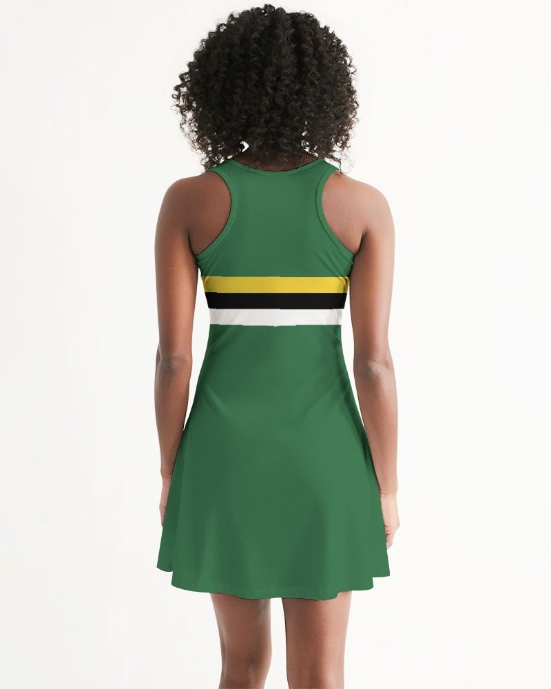 Dominica Flag Women's Racerback Dress - Conscious Apparel Store
