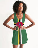 Dominica Flag Women's Racerback Dress - Conscious Apparel Store