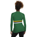 Dominica Flag Women's Rash Guard - Conscious Apparel Store