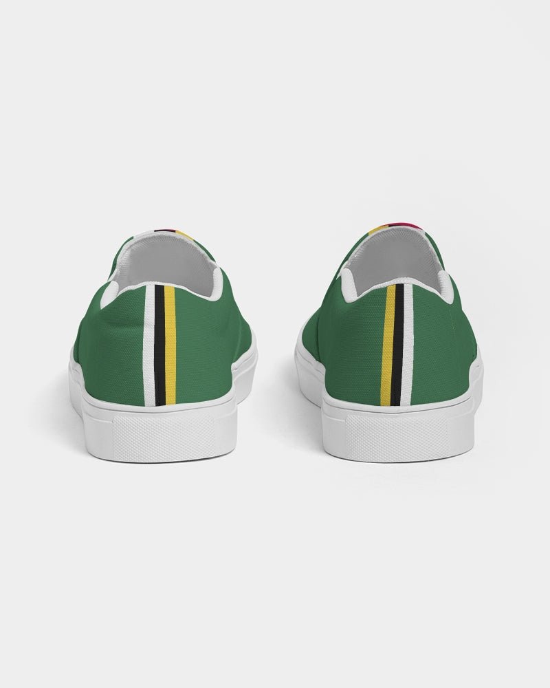 Dominica Flag Women's Slip-On Canvas Shoe - Conscious Apparel Store