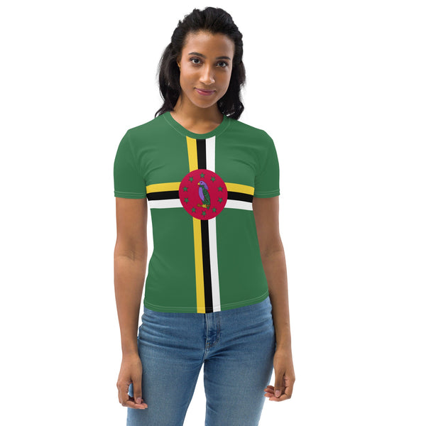 Dominica Flag Women's T-shirt - Conscious Apparel Store
