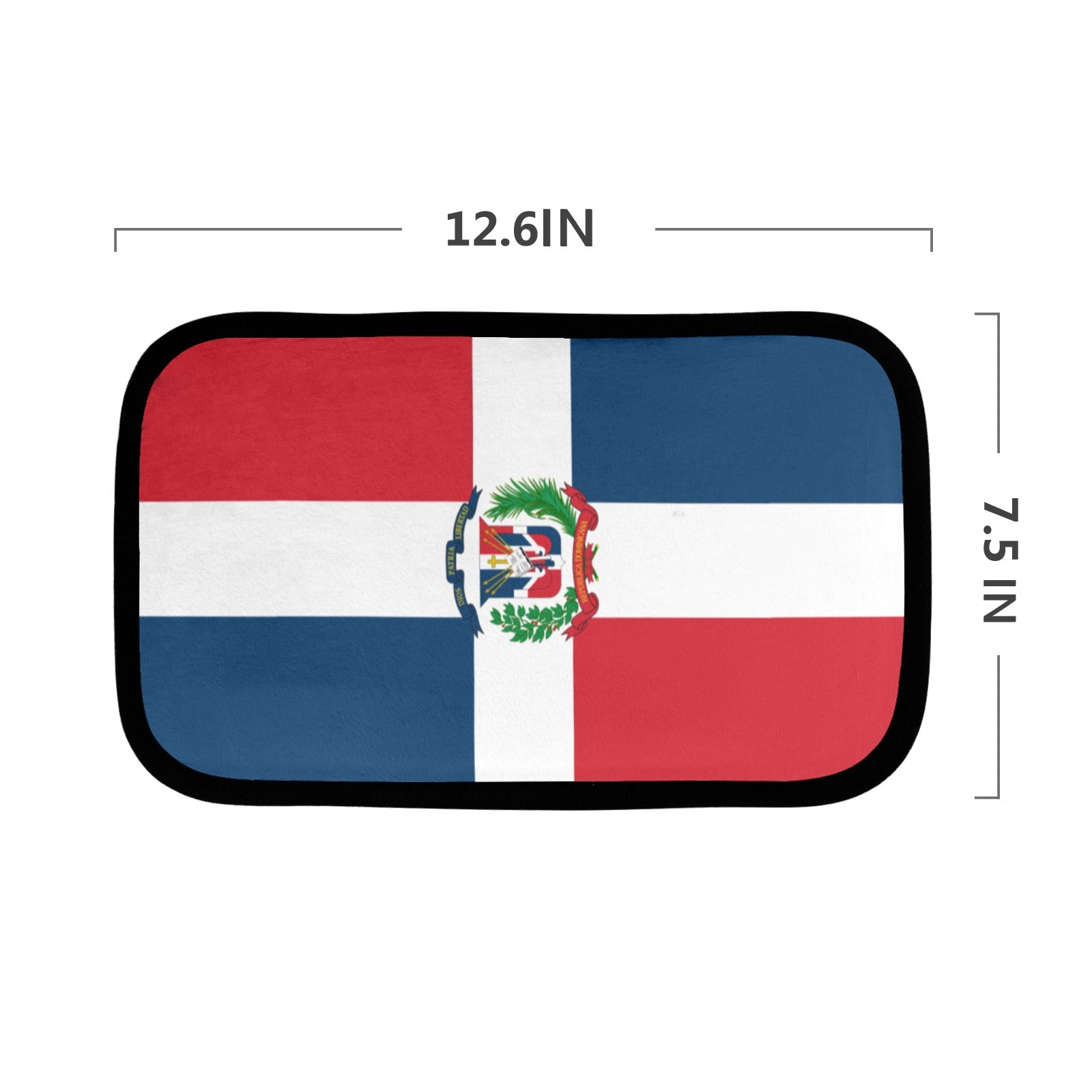 Dominican Republic Flag Car Armrest Cover - Conscious Apparel Store