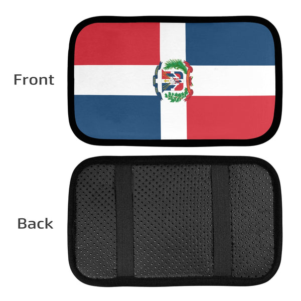 Dominican Republic Flag Car Armrest Cover - Conscious Apparel Store