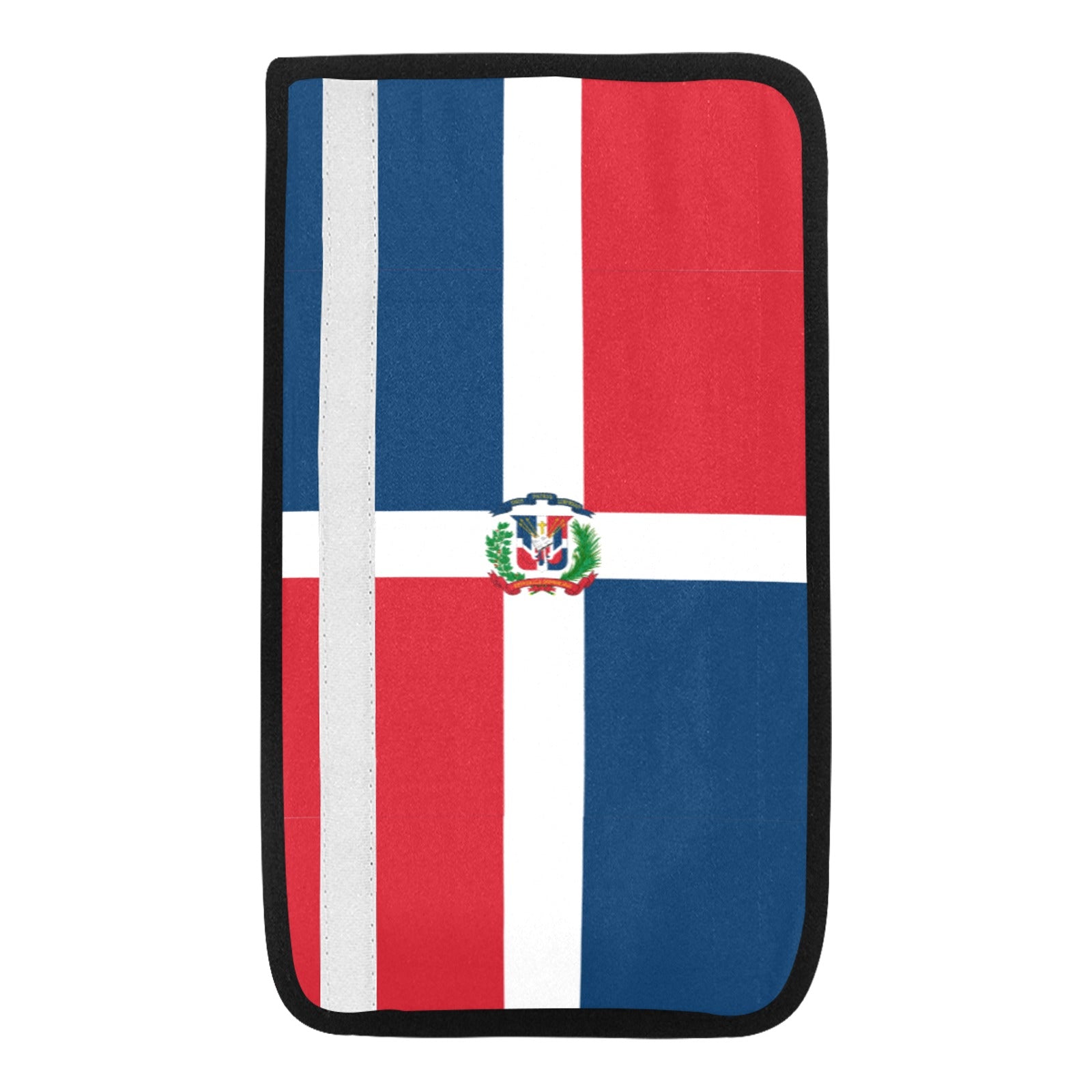 Dominican Republic Flag Car Seat Belt Cover 7''x12.6'' (Pack of 2) - Conscious Apparel Store