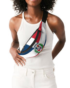 Dominican Republic Flag Crossbody Sling Bag - Conscious Apparel Store