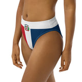 Dominican Republic Flag high-waisted bikini bottom - Conscious Apparel Store