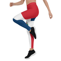 Dominican Republic Flag Leggings - Conscious Apparel Store