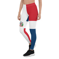 Dominican Republic Flag Leggings - Conscious Apparel Store