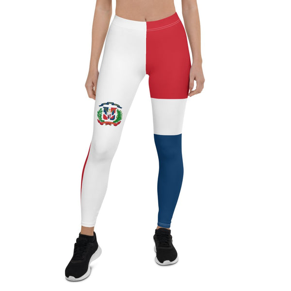 Dominican Republic Flag Leggings - Conscious Apparel Store