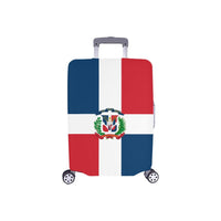 Dominican Republic Flag Luggage Cover/Small 18"-21" - Conscious Apparel Store