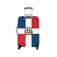 Dominican Republic Flag Luggage Cover/Small 18"-21" - Conscious Apparel Store