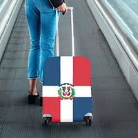 Dominican Republic Flag Luggage Cover/Small 18"-21" - Conscious Apparel Store
