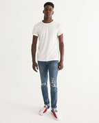 Dominican Republic Flag Men's Slip-On Canvas Shoe - Conscious Apparel Store