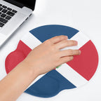 Dominican Republic Flag Mouse Pad with Wrist Rest Support - Conscious Apparel Store