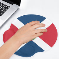 Dominican Republic Flag Mouse Pad with Wrist Rest Support - Conscious Apparel Store
