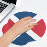 Dominican Republic Flag Mouse Pad with Wrist Rest Support - Conscious Apparel Store