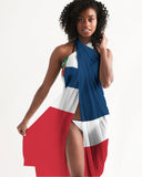 Dominican Republic Flag Swim Cover Up - Conscious Apparel Store