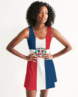 Dominican Republic Flag Women's Racerback Dress - Conscious Apparel Store