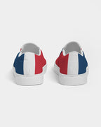 Dominican Republic Flag Women's Slip-On Canvas Shoe - Conscious Apparel Store