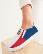 Dominican Republic Flag Women's Slip-On Canvas Shoe - Conscious Apparel Store