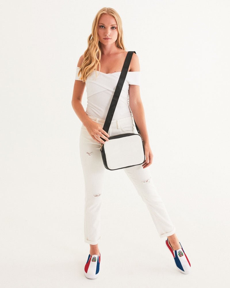 Dominican Republic Flag Women's Slip-On Canvas Shoe - Conscious Apparel Store