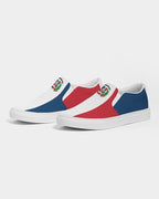 Dominican Republic Flag Women's Slip-On Canvas Shoe - Conscious Apparel Store
