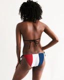 Dominican Republic Flag Women's String Bikini - Conscious Apparel Store