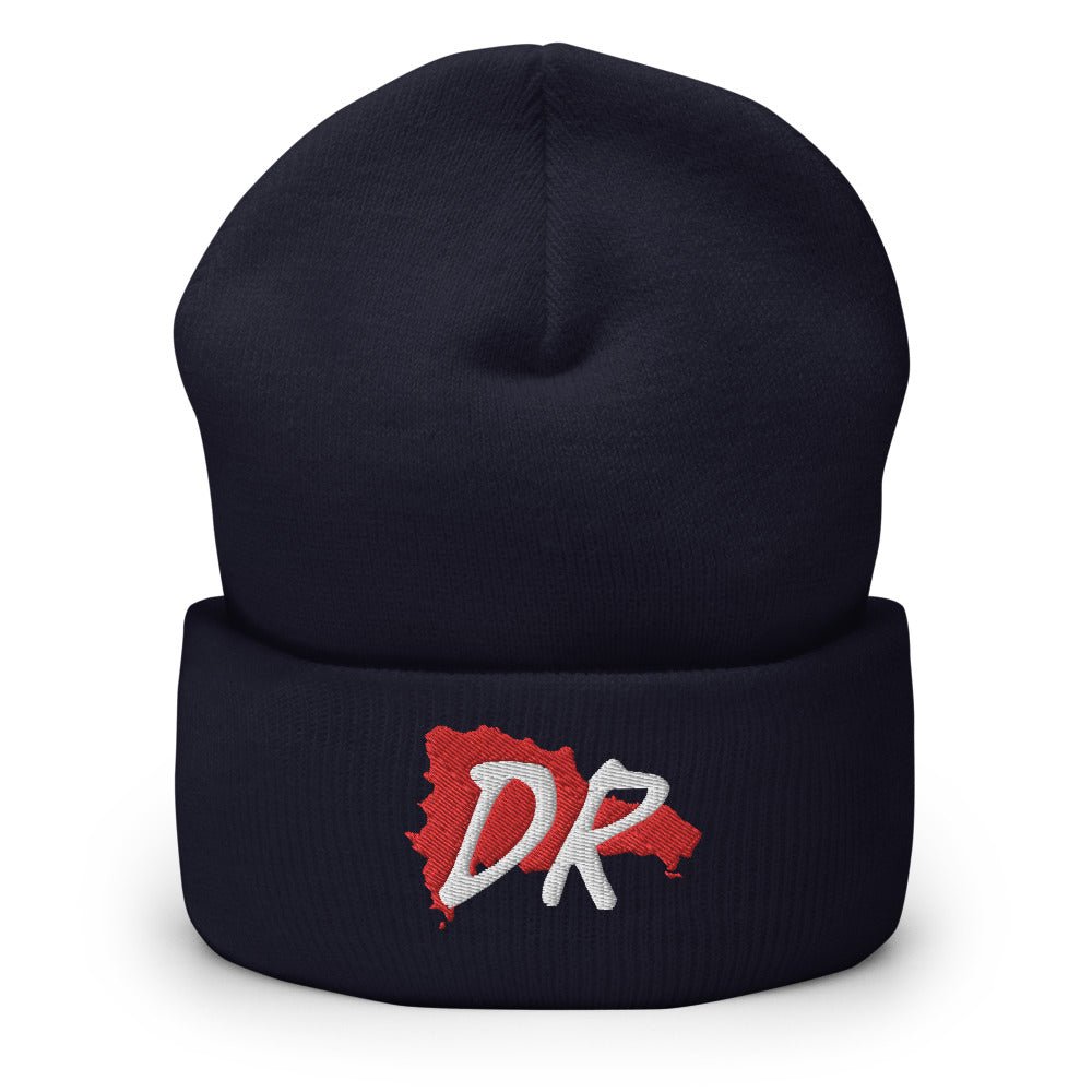Dominican Republic Map Cuffed Beanie - Conscious Apparel Store