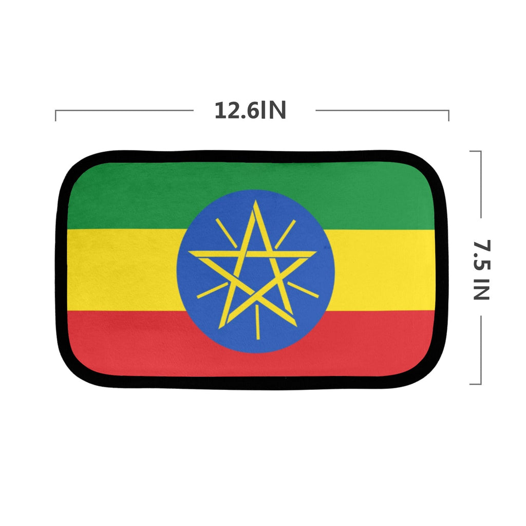 Ethiopia Flag Car Armrest Cover - Conscious Apparel Store