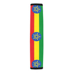 Ethiopia Flag Car Seat Belt Cover 7''x12.6'' (Pack of 2) - Conscious Apparel Store