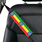 Ethiopia Flag Car Seat Belt Cover 7''x12.6'' (Pack of 2) - Conscious Apparel Store