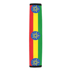 Ethiopia Flag Car Seat Belt Cover 7''x12.6'' (Pack of 2) - Conscious Apparel Store