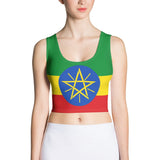 Ethiopia Flag Crop Top - Conscious Apparel Store