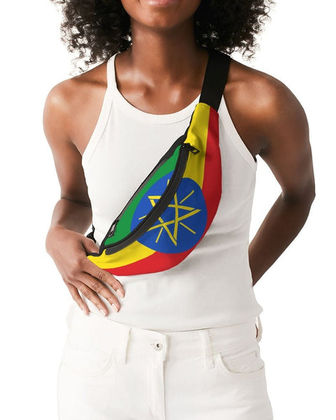 Ethiopia Flag Crossbody Sling Bag - Conscious Apparel Store