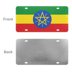 Ethiopia Flag Custom License Plate - Conscious Apparel Store