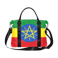 Ethiopia Flag Large Capacity Duffle Bag - Conscious Apparel Store