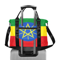 Ethiopia Flag Large Capacity Duffle Bag - Conscious Apparel Store