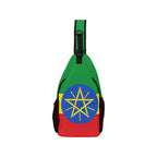 Ethiopia Flag Men's Casual Chest Bag - Conscious Apparel Store