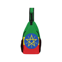 Ethiopia Flag Men's Casual Chest Bag - Conscious Apparel Store