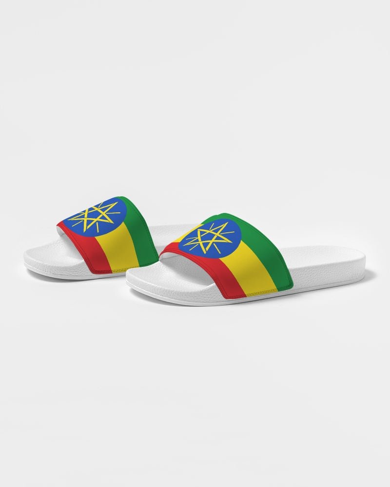Ethiopia Flag Men's Slide Sandal - Conscious Apparel Store