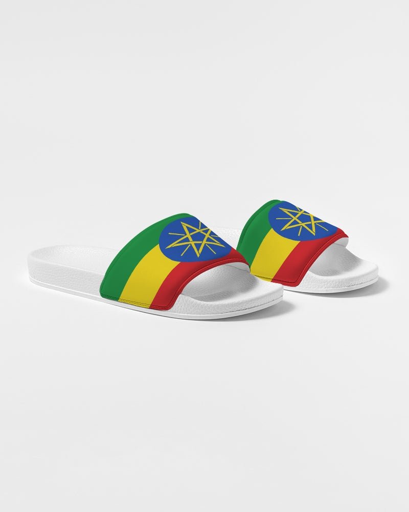 Ethiopia Flag Men's Slide Sandal - Conscious Apparel Store