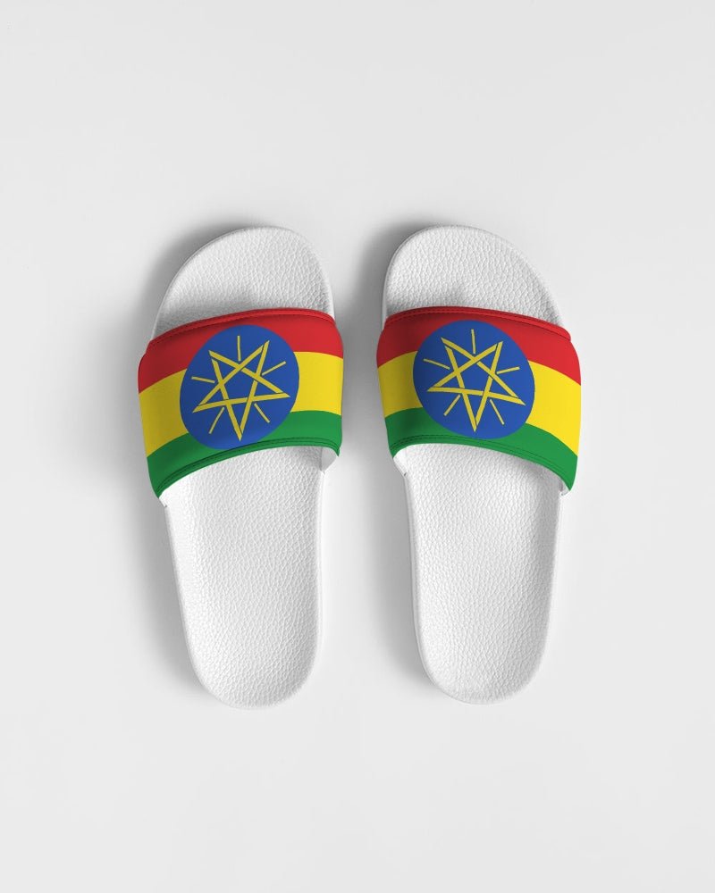 Ethiopia Flag Men's Slide Sandal - Conscious Apparel Store